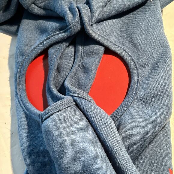 Wondershop Christmas Penguin Truck Blue Dog Pet Hoodie Size Medium - Picture 5 of 6